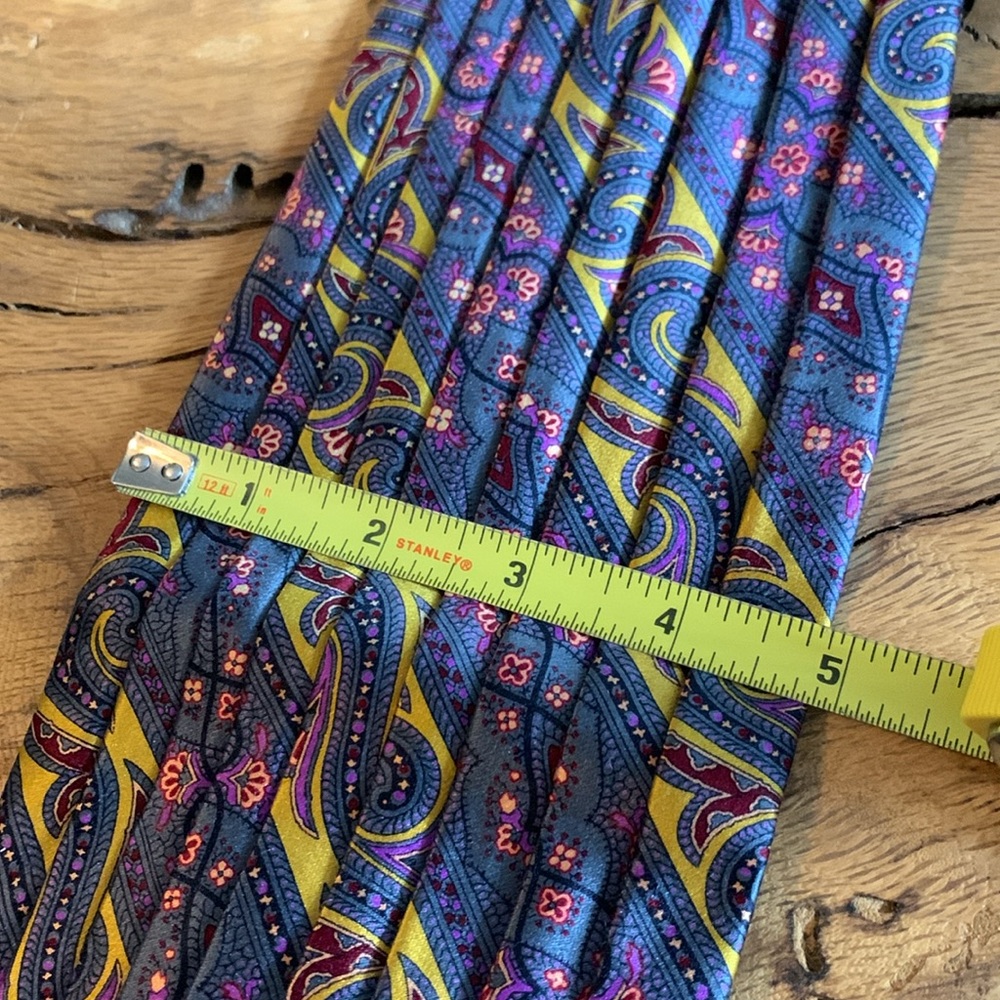 PIERRE CARDIN PAISLEY PLEATED CUMMERBUND,PROM,PARTY,GALA,BLACK TIE,COCKT… - Picture 9 of 12
